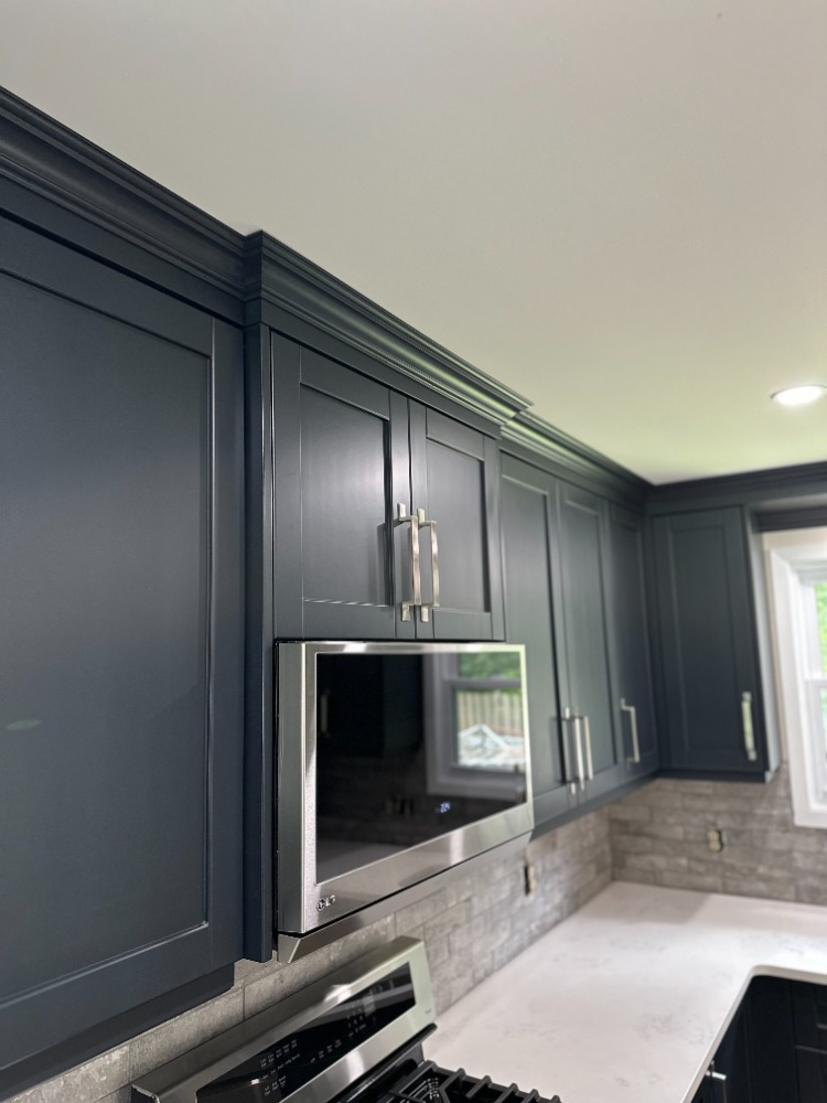 Cabinet finish detail