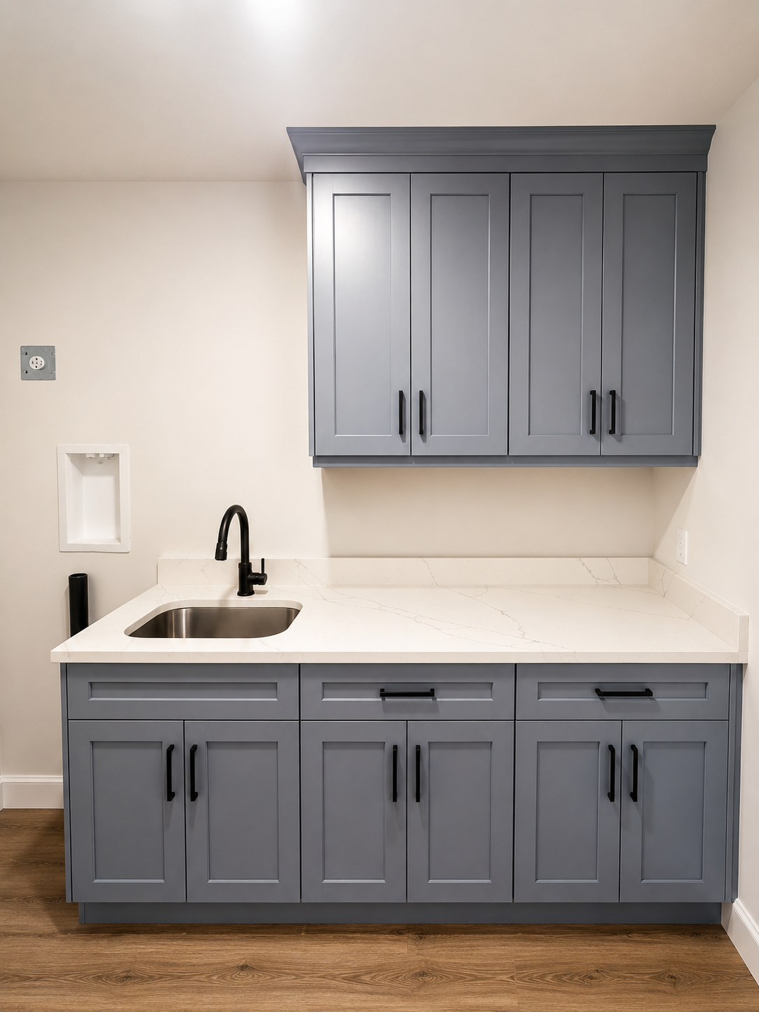 Built-in laundry station