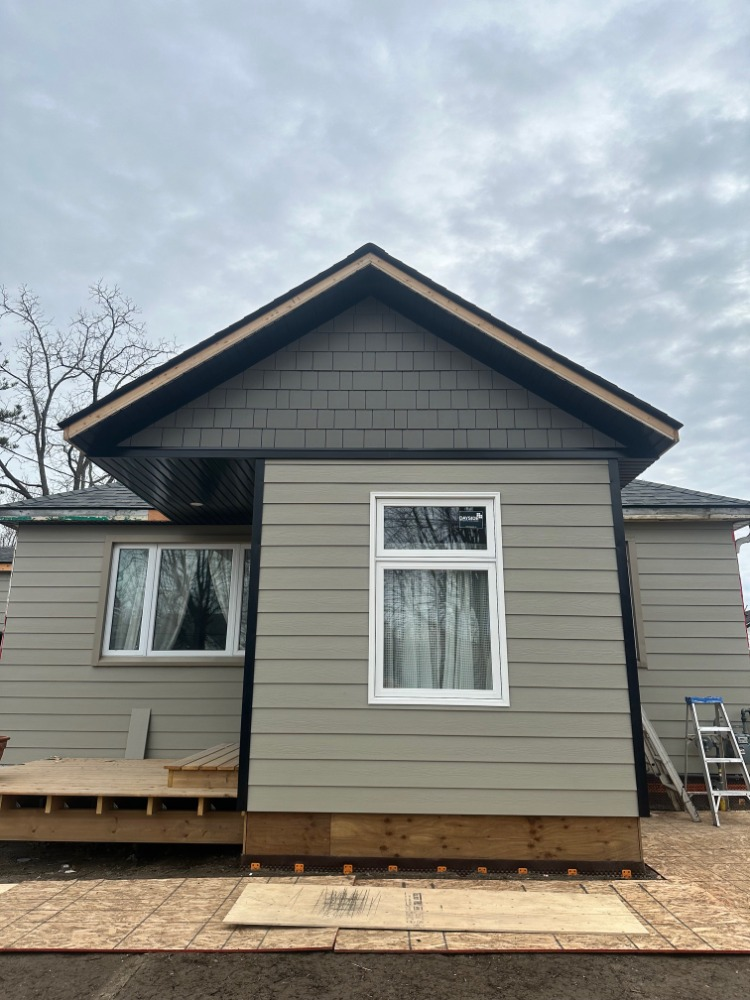Gable-front addition